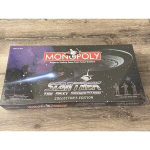 Monopoly Star Trek Next Generation Collectors Ed 1998 Factory Sealed Pewter D1